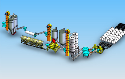 Línea de ladrillos autoclavados