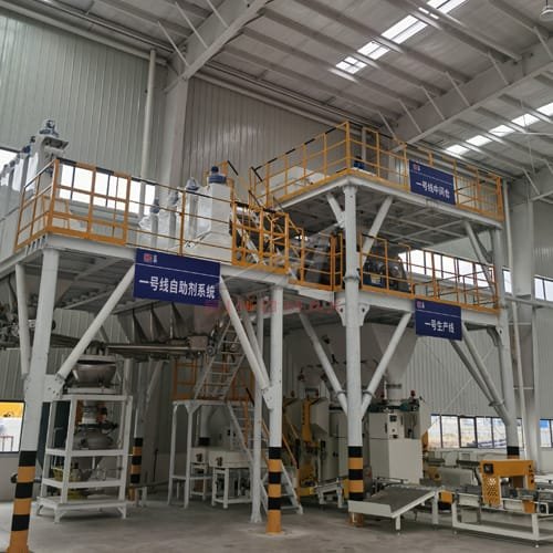 Línea de mortero de aislamiento térmico