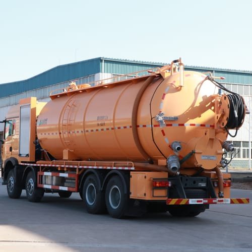 Camión de aguas residuales